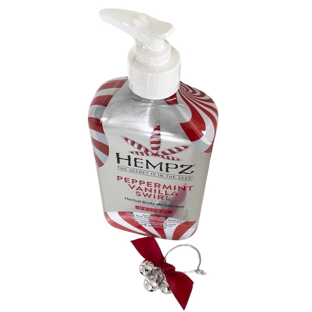 Hempz Peppermint Vanilla Swirl Body Lotion 100% Hemp Seed Oil 17 oz Full Size - Picture 3 of 8